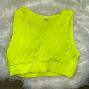Lime Green Sports Bra